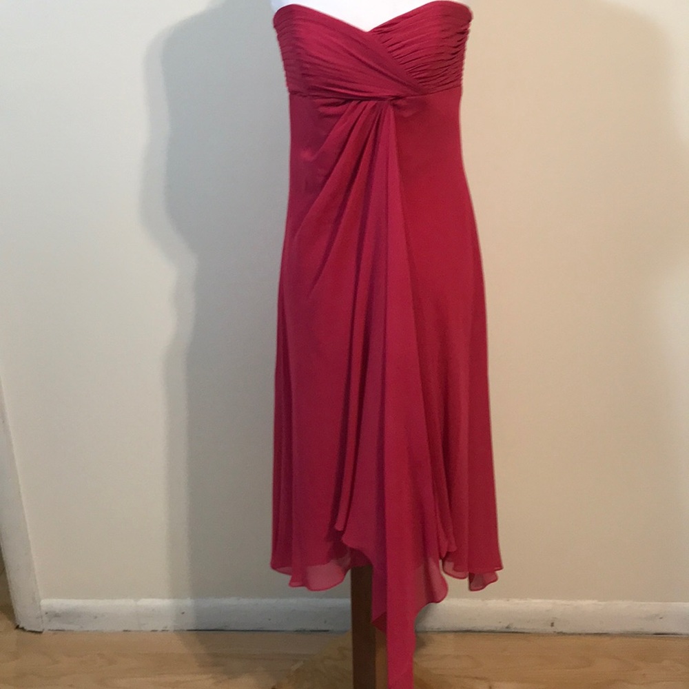 🆕David’s Bridal Chiffon Strap/Strapless Dress